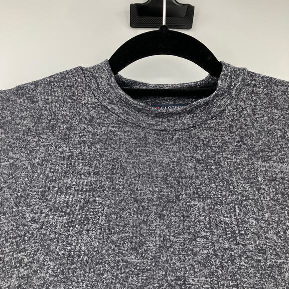 One Clothing Los Angeles Gray White Lightweight Mock Neck T-Shirt Swing Dress - Picture 4 of 6